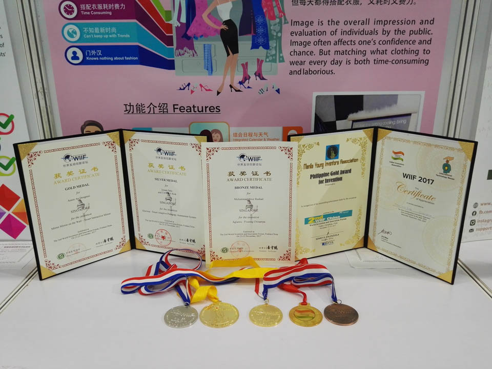 Singapore Innovators bagged 6 awards in 2nd World Invention and Innovation Forum (WIIF) (Foshan, China)