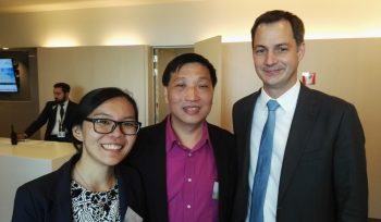 Met Belgium's Deputy Prime Minister, Alexander De Croo