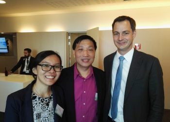Met Belgium's Deputy Prime Minister, Alexander De Croo
