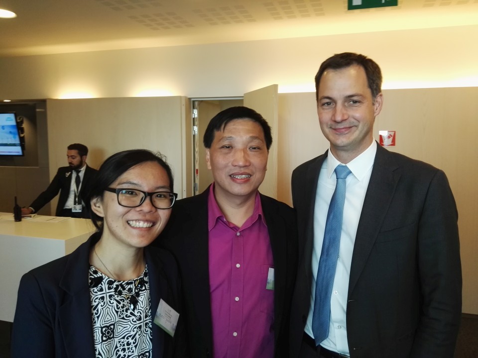 Met Belgium's Deputy Prime Minister, Alexander De Croo