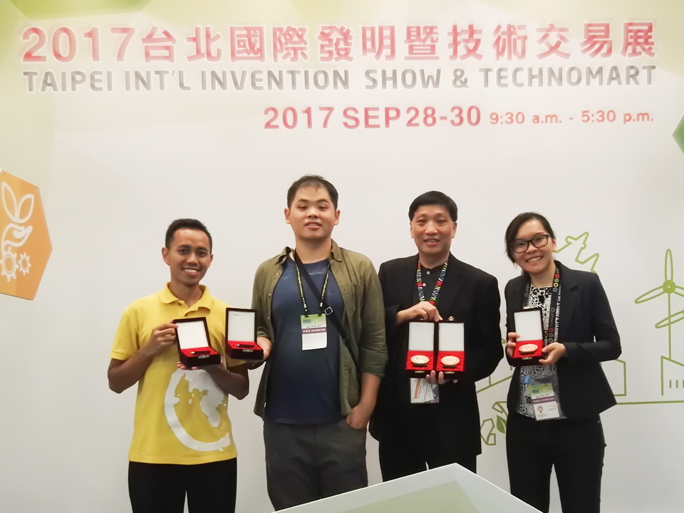Singapore team awarded 2 Gold 1 Silver and 2 Bronze medals at the Taipei International Invention Show & Technomart 2017
